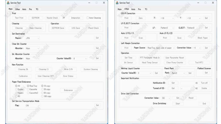 Download Canon Service Tool V6000 for Waste Ink Reset Canon Service Tool