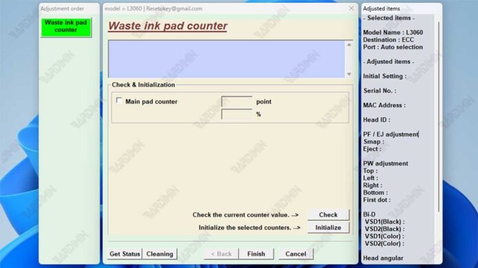 waste ink pad counter Epson L3060 waste ink pad counter Epson L3060