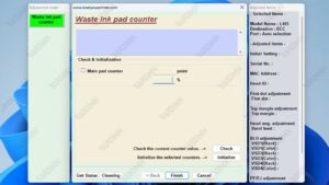 waste ink pad counter adjustment Program Epson L405