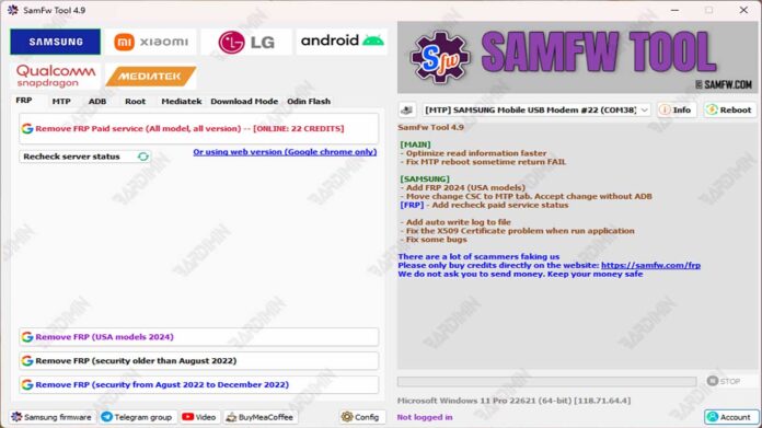 SamFw FRP Tool Version 4.9 SamFw FRP Tool Version 4.9